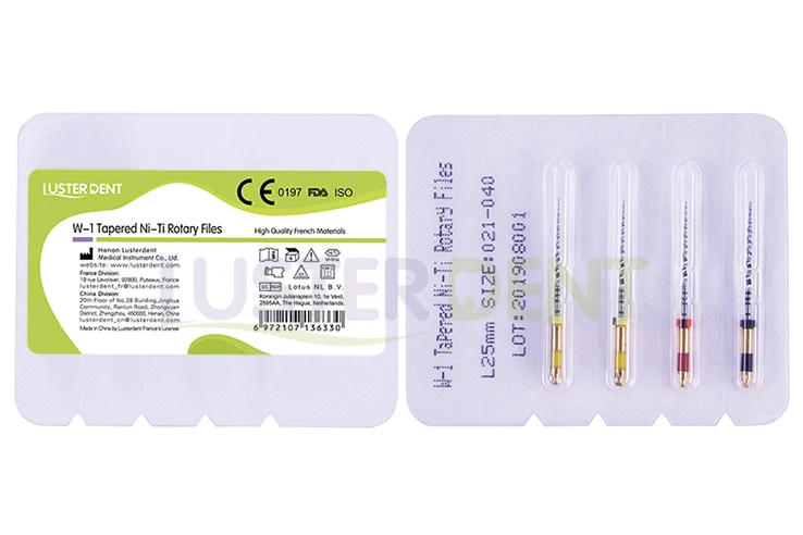 W-1 Tapered NiTi Rotary Files