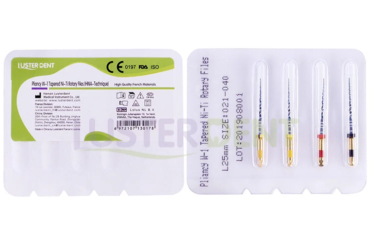 Pliancy W-1 Tapered NiTi Rotary Files