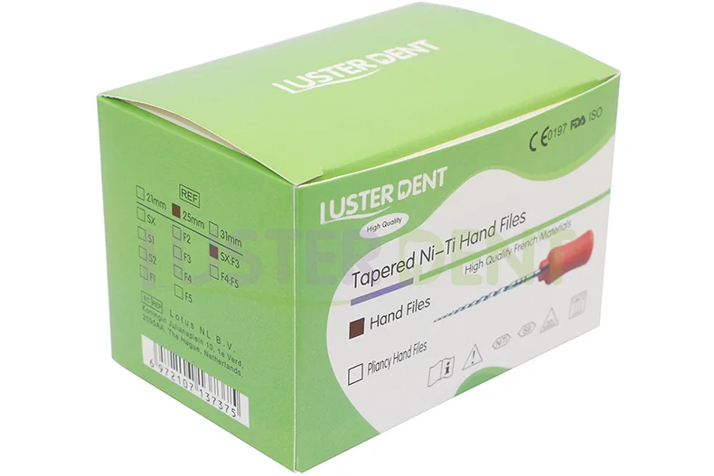 Tapered Ni-Ti Hand Files