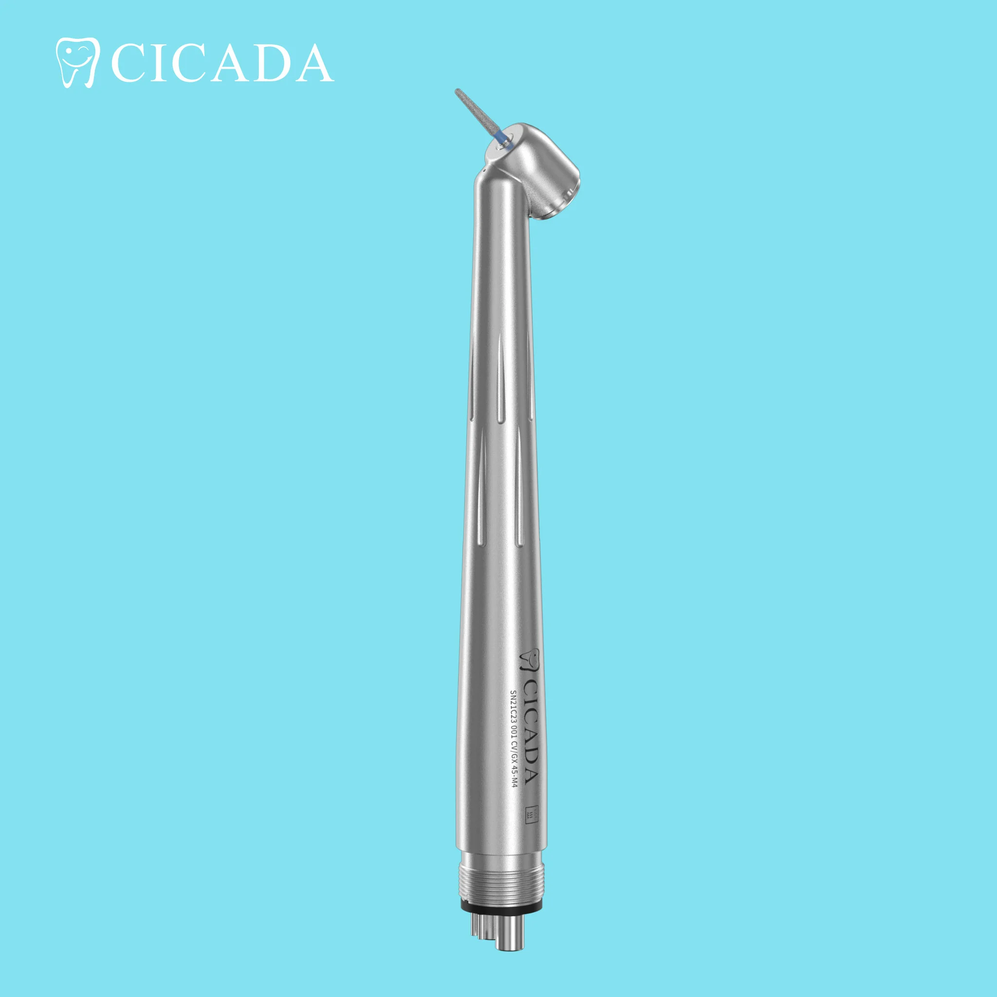 Dental 45 degree high speed handpiece